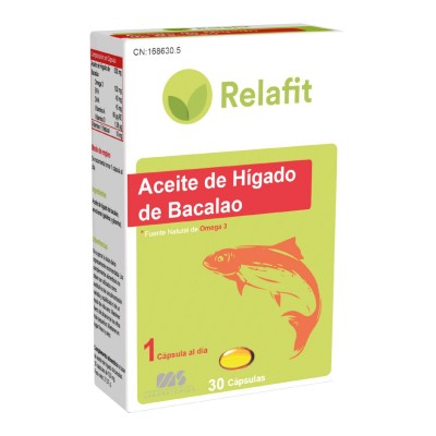 RELAFIT MS ACEITE DE HIGADO DE BACALAO 500 MG 30