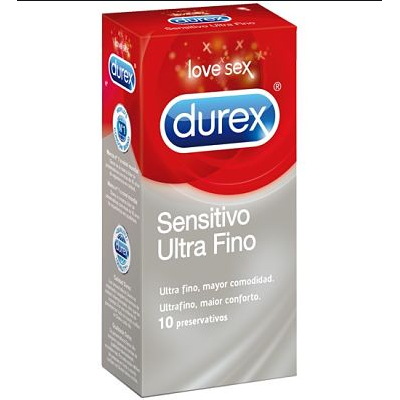 DUREX SENSITIVO ULTRA FINO PRESERVATIVOS 10 PRES
